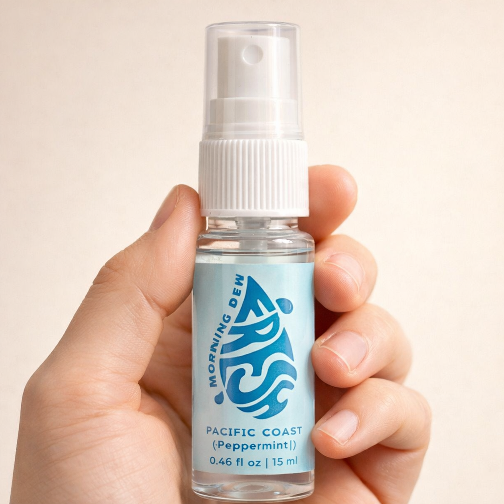 Pacific Coast Peppermint Breath Spray (15ml) | All-Natural, Alcohol-Free, Travel-Friendly