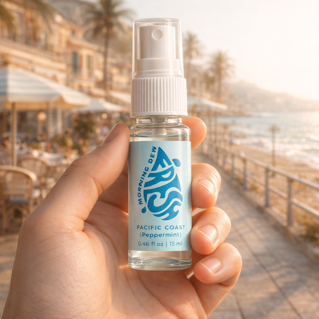 Pacific Coast Peppermint Breath Spray (15ml) | All-Natural, Alcohol-Free, Travel-Friendly