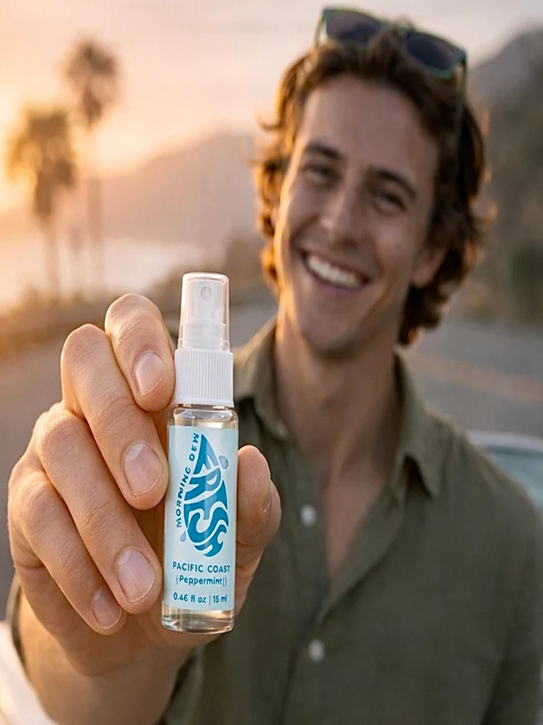 Pacific Coast Peppermint Breath Spray (15ml) | All-Natural, Alcohol-Free, Travel-Friendly